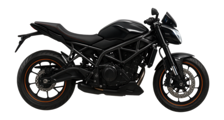 Naked electric motorcycle with exposed frame and digital instrument cluster