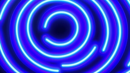 Fototapeta premium Abstract neon concentric circles (1)