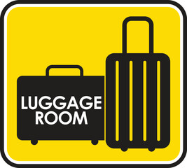 public information about luggage room signage