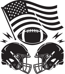 American Football Helmet SVG

