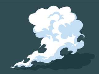 Smoke, explosion effect, dust smoke cloud puff, fog, mist