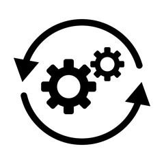 Workflow icon for graphic design, logo, web site, social media, mobile app, ui illustration