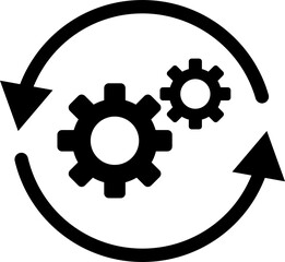 Workflow icon for graphic design, logo, web site, social media, mobile app, ui illustration