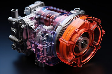 High-resolution image of a liquid pump component engineered for high-pressure use