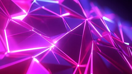 Abstract polygon pattern with vibrant colors