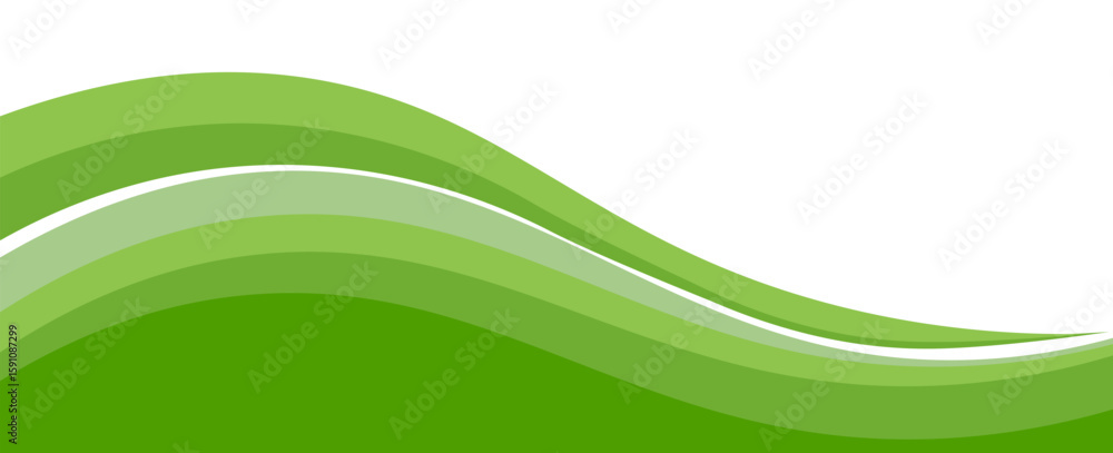 Poster modern green background. graphic design pattern background template with dynamic wave shapes. vector