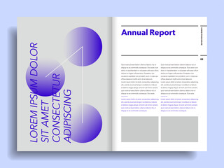 기하학적이고 모던한 목차와 도비라 디자인, 브로셔, 연차보고서, 리플렛, 프레젠테이션 - Modern brochure design for brochures, annual reports, flyers, and business presentations
