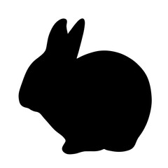 うさぎのシルエット