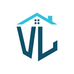 VL House Logo Design Template. Letter VL Logo for Real Estate, Construction or any House Related Business