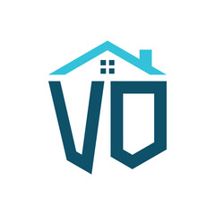VO House Logo Design Template. Letter VO Logo for Real Estate, Construction or any House Related Business