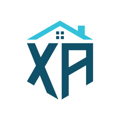 XA House Logo Design Template. Letter XA Logo for Real Estate, Construction or any House Related Business