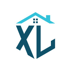 XL House Logo Design Template. Letter XL Logo for Real Estate, Construction or any House Related Business