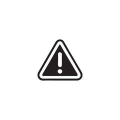 Warning Icon Vector Simple Caution Symbol for Safety and Notification, hazard signs, danger icons, risk alert