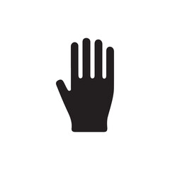 Obraz premium Silhouette of an Extended Hand for Graphic Design A Simple and Versatile Vector Illustration