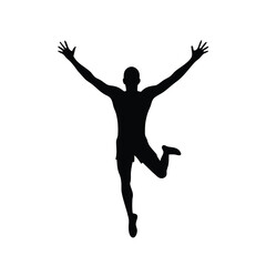 Dynamic volleyball player blocking spike action at net athletic sports illustration