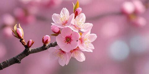 Fototapeta premium Cherry Blossoms in Soft Focus