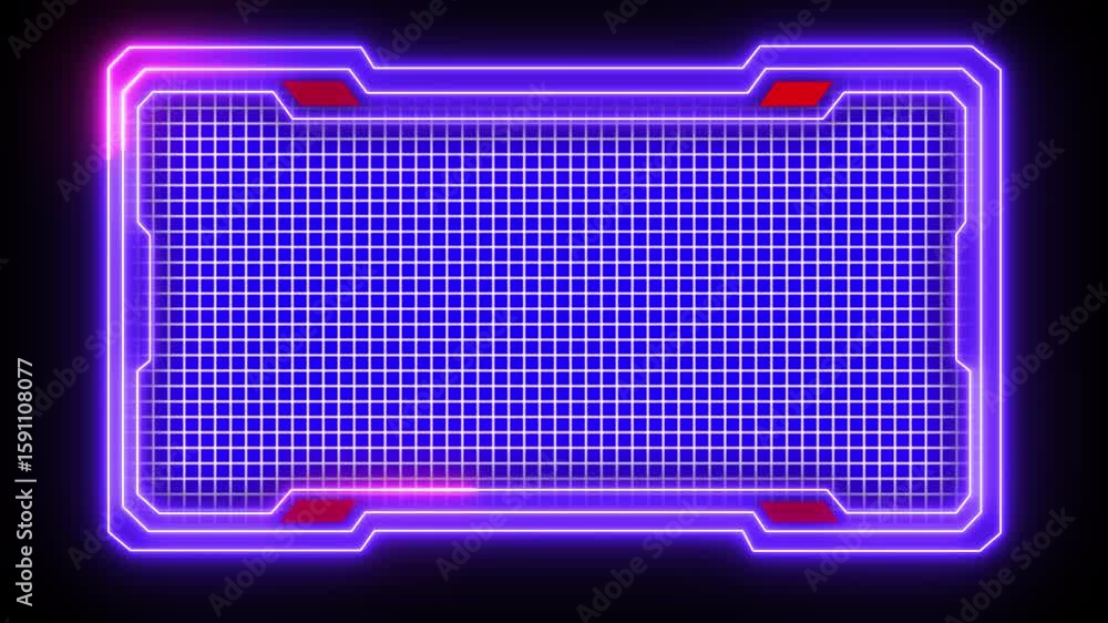Aufkleber abstract technology hud frame background. computer interface hud motion texture. futuristic pattern 