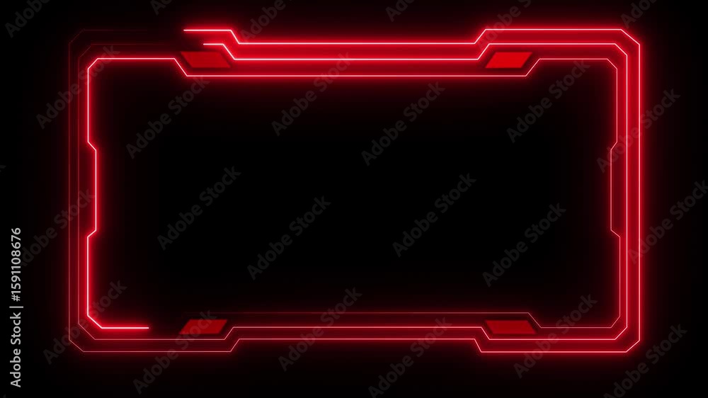 Aufkleber abstract technology hud frame background. computer interface hud motion texture. futuristic pattern 