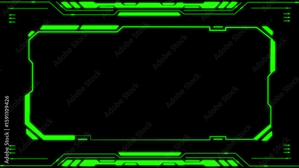 Aufkleber abstract technology hud frame background. computer interface hud motion texture. futuristic pattern 