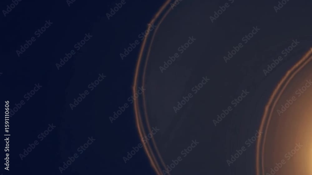 Poster abstract golden light design with a blue background, creating a sense of luxury and elegance. the im