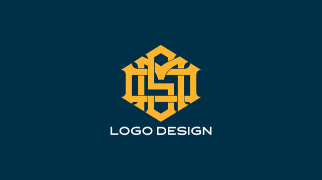 Classic MSO monogram logo in a golden shield emblem design with vintage typography, ideal for security firms, law brands, or premium heritage identity