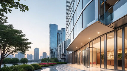 modern office building