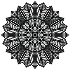 Traditional and Cultural Beautiful Mandala Pattern Design. Floral henna or mehndi style mandala design.  