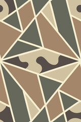 Abstract Geometric Camouflage Pattern seamless