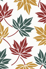 Autumn leaves pattern fall foliage seasonal