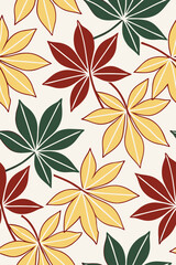 Autumn leaves pattern foliage fall