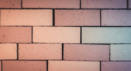 Fototapeta premium Brick wall texture gradient