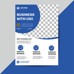 Corporate business  flyer and identity design template for branding and presentation