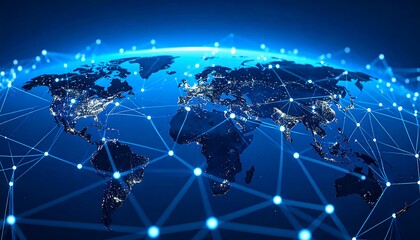 Fototapeta premium Global network connections
