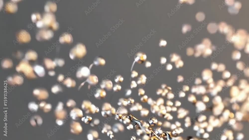 Poster a captivating abstract bokeh background, the blurry, shimmering lights create a sense of elegance an
