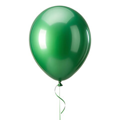 green balloon isolated on white