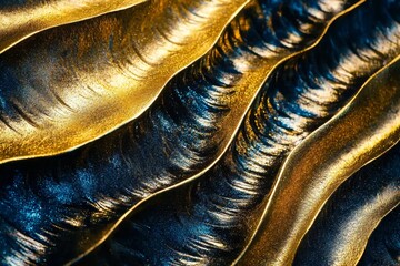 A stunning golden metal material that shines with a reflective surface.