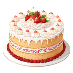 cake with strawberry