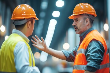 construction workers in a helmet, Generative AI