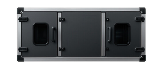 Modular air handling unit with customizable sections for large-scale HVAC systems.