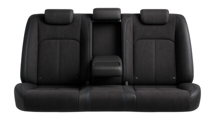 Naklejka premium Three-seat rear bench with microfiber upholstery and fold-down armrest