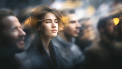 A thoughtful scene of people in confusion under gentle light