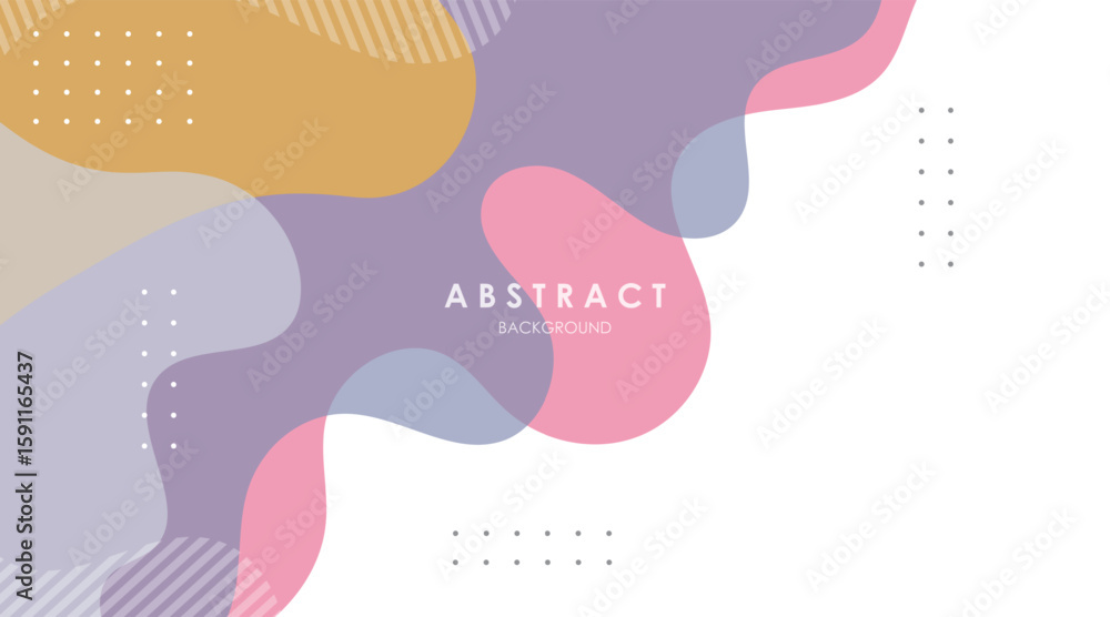 Aufkleber abstract background shapes fluid gradient colorful design
