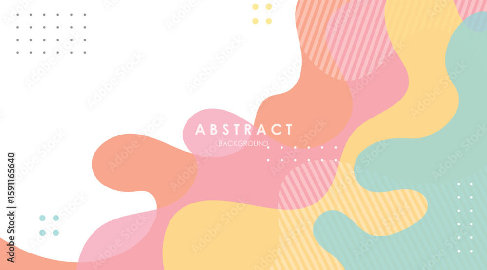 Poster abstract background shapes fluid gradient colorful design