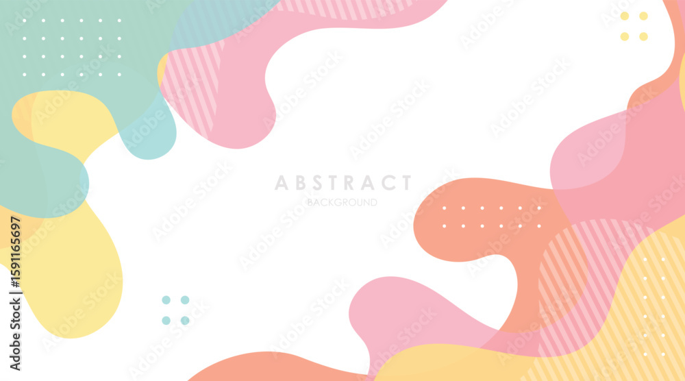 Aufkleber abstract background shapes fluid gradient colorful design