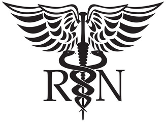 RN Registered Nurse Symbol 2 transparent background