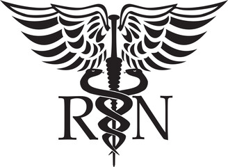 RN, Registered Nurse 2 Scalable vector file