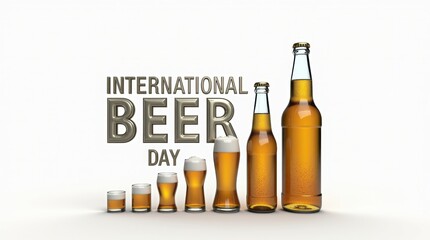 Celebrating international beer day with a variety of craft beers global festivities visual content vibrant environment upward perspective