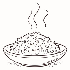 vector illustration of a plate with food