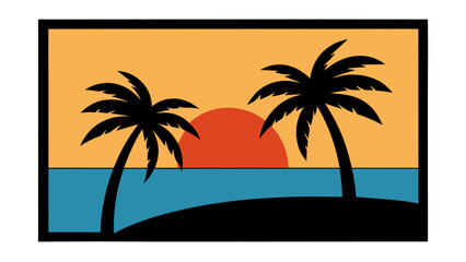 palm trees on the beach