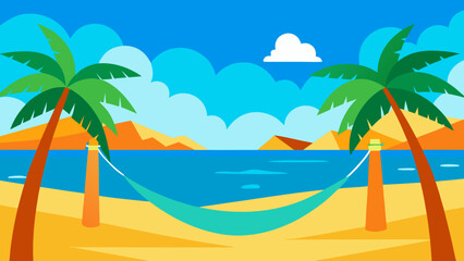 Fototapeta premium beach with palm trees
